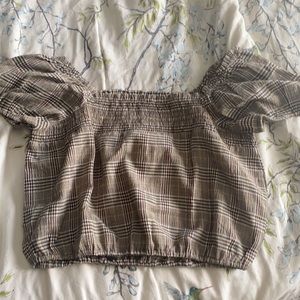 off the shoulder crop top